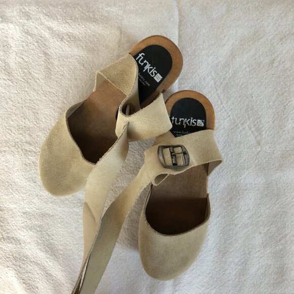 Funkis Suede Ankle Strap Clogs - Picture 8 of 10